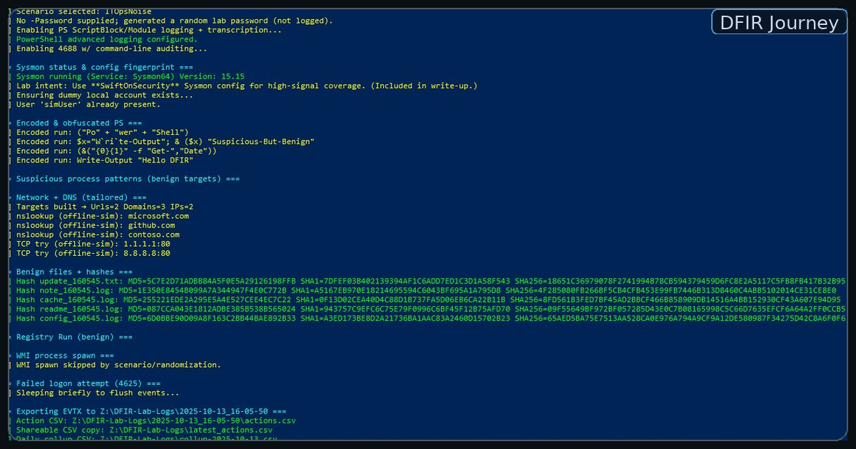 Random DFIR Noise Simulator